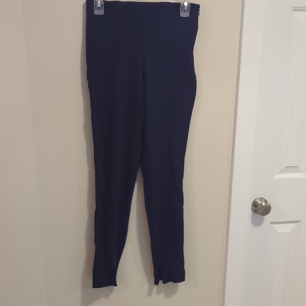 Fabletics high-rise Ponte Skinny Zip-Split Pant, size S